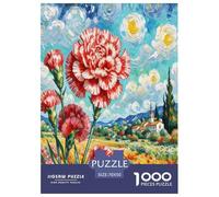 Carnation 1000 Piece Jigsaw Puzzle For Adults Family Challenge Toys Stress Relief Puzzle Exercise The Memory of The Brain for Men, Women, Elders, Seniors 70x50cm/1000pcs