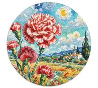 Carnation A Thoughtful 1000pc Round Puzzle with, Ideal for Relaxation Corners, Great for Artistic Souls 1000pcs (67.5x67.5cm)