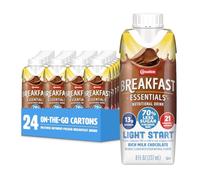 Carnation Breakfast Essentials Light Start Ready-to-Drink, Rich Milk Chocolate, 8 Ounce Bottle (Pack of 24) (Packaging May Vary)