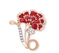 Carnation Brooch For Women,Fashionable And Elegant Flower Brooch Dress Accessories Mother's Day Birthday Jewelry Gifts