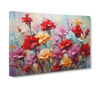 Carnation Flower Canvas Print | Gallery Wrapped 30mm Frame Wall Art | 30x20 inches | Ready to Hang | Modern Floral Picture | Living Room Bedroom Lounge Office