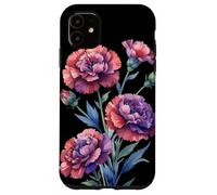 Carnation Flower Scientific Name Vintage Illustration Flora Case for iPhone 11