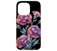 Carnation Flower Scientific Name Vintage Illustration Flora Case for iPhone 14 Pro Max
