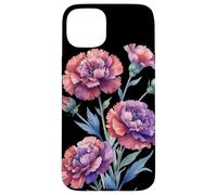 Carnation Flower Scientific Name Vintage Illustration Flora Case for iPhone 15 Plus