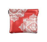 Carnation Lace Scarlet Women Men Leather Coin Purses Waterproof Change Wallet for Girls Ladies Handbag