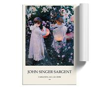 Carnation, Lily, Lily, Rose by John Singer Sargent Unframed Print for Living Room Bedroom Home Office Décor, Wall Art Picture, A2 (42 x 59.4 cm)