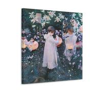Carnation Lily Rose By John Singer Sargent Painter Artwork Poster Wall Art Picture Painting Canvas Prints Artworks Bedroom Living Room Decor 24x24inch(60x60cm)