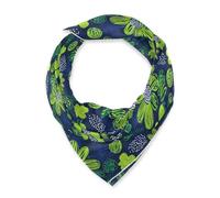 Carnation Lime Green and Navy Blue Square silk head hair scarf 35 inch silk scarf lightweight lightweight scarf for women for evening bufandas para mujer