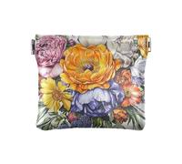 Carnation Peony Rosemary Beige Women PU Leather Coin Purse Fancy Card Key Organizers for Women Girls, Flowers Peonies Calendula Succulent Plants, One Size, Modern