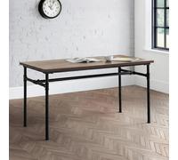 Carnegie Dining Table - 4 Seater - 140cm - Elm Wood - Industrial