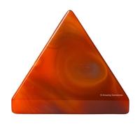 Carnelian Crystal Pyramid 2 Inch - Premium Crystal Gifts for Healing Crystals Enthusiasts - Meditation, Energy Balancing, and Spiritual Decorative Display Christmas Stocking Gifts.