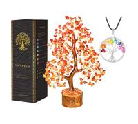Carnelian Crystal Tree - Home Decor - Bonsai Tree - Tree of Life Decor - Spiritual Decor - Crystal Decor - Good Luck Gifts - Meditation Accessories - Money Tree - Desk Decor - Good Luck Charms