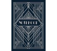Carnet 128 pages, Couverture rigide, intérieur folioté, Style Art Déco, Bleu nuit, Format A5+: 128 pages notebook, hardcover, folio -stored interior, art deco style, midnight blue, A5+ format