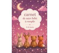 Carnet Bébé 0-6 mois à remplir: Suivi complet du sommeil, biberons, couches et soins | Journal bébé naissance petit format 15,24 x 22,86 cm | Cadeau original parents | 200 pages
