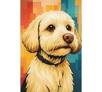 Carnet Cockapoo Blond : Journal Dessiné, Cahier, Bloc de Notes Ligné: Un cadeau parfait pour les enfants, les amoureux des animaux, les fans de ... passionnés de Cockapoos blonds et duveteux.