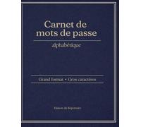 Carnet de mots de passe: Alphabétique