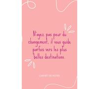 Carnet de notes 90 lignées A5 avec citation, notebook, carnet de notes inspirant: Cahier ligné pour écrire, réfléchir et avancer - Idée cadeau amie, collègue pour motivation & développement personnel
