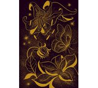 Carnet de Notes à pages pointillées | Dotted pages Notebook | Bullet Journal | Diary - Fleurs Dorées, Golden Flowers