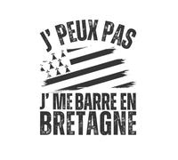 Carnet de Notes Breton J'peux Pas J'me Barre en Bretagne Humour Gwenn Ha Du: Carnet de Notes Ligné 120 Pages - Cadeau Humour Breton Triskel Bretagne