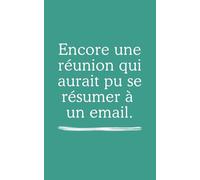 Carnet de notes "Encore une réunion qui aurait pu se résumer à un email" :: parfait pour une idée cadeau Noël pour le bureau et collègues, Secret Santa, carnet de notes humour pas cher