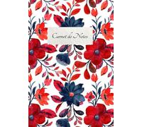 Carnet de notes floral - 100 Pages blanches: Pages blanches | Pour l’école, le bureau et la maison