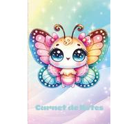 Carnet de Notes Kawaii: Papillon | 102 pages | Journal Intime Fille, Ado | Cahier pour écrire ses secrets | 7 ans 8 ans 9 ans 10 ans 11 ans 12 ans | ... | Thème Animaux Cute Pastel Rose Violet Bleu