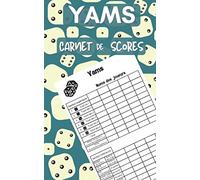 Carnet de scores YAMS: 100 fiches pour noter les scores de vos parties de yam's | yahtzee