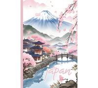 Carnet de voyage JAPON : illustrations à l'encre I Idée cadeau I Journal au format 14x22cm à emporter partout avec vous - 60 pages lignées - Papier blanc matte