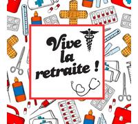 Carnet départ à la retraite - Thème médical: Cadeau pot de départ pour collègue de travail,ami, à remplir avec des messages souvenir, anecdo