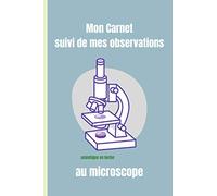 Carnet d'observation au microscope | Journal à remplir pour noter l'observation de ses projets | fiches d'analyses: Petit scientifique en herbe