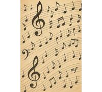 Carnet musical vintage : Portées, notes et créativité: cahier de musique 120 pages lignées pour la composition musicale - Élèves, professeurs, ... Idéal pour apprentissage et création