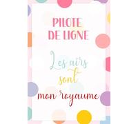 Carnet Notes Pilote de Ligne (110 Pages Lignées): Cadeau professionnel femme. Journal de bord vols, escales et notes techniques. Accessoire de bureau pour collègue et personnel navigant.