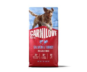 Carnilove Active Salmon and Turkey Adult Dry Dog Food - 12kg
