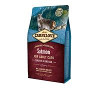Carnilove Adult Sensitive and Long Hair Grain Free Dry Cat Food - Salm