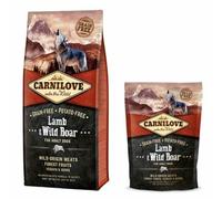 Carnilove Adult Dog Food Lamb & Wild Boar Grain Potato Free Dry Feed 1.5kg 12kg
