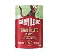 Carnilove Gravy Rich in Quail Enriched with Dandelion Wet Cat Food - 24 x 85g