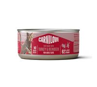 Carnilove Turkey and Reindeer Adult Cat Food - 12 x 100g