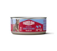 CARNILOVE Cat Turkey and Salmon Pate for Adult Cats | Size: 100g