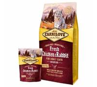 Carnilove Chicken & Rabbit Dry Cat Food Fresh Meat 80/20 Grain-Free 3 Variations