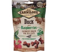 Carnilove Crunchy Snack Duck & Raspberries Cat Treats 50G - Pack of 31 x 1.8g -