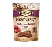 CARNILOVE Dog Treats Jerky Turkey with Venison Fillet