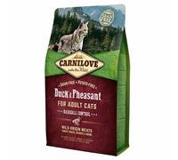 Carnilove Duck & Pheasant Dry Cat Food Grain Free Complete Hairball Control