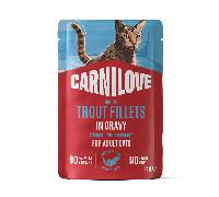 Carnilove Gravy Rich in Trout Enriched with Echinacea Wet Cat Food - 24 x 85g