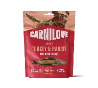 Carnilove Jerky Turkey and Rabbit Dog Treats - 100g