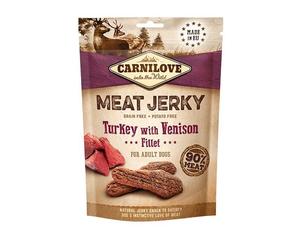 Carnilove Meaty Jerky Turkey with Venison Fillet Dog Treats - 100g