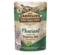 Carnilove Pheasant with Raspberry Leaves Cat Pouches - 24 x 85g