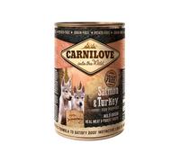 Carnilove Grain Free Puppy Wet Dog Food - Salmon and Turkey - 6x400g C