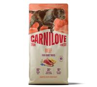 Carnilove True Fresh Beef Grain Free Adult Dry Dog Food High Protein Feed 1.5kg