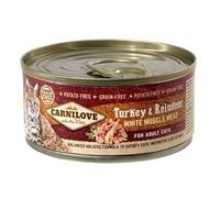 Carnilove Turkey and Reindeer Wet Cat Food - 12 x 100g