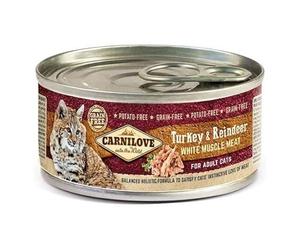 Carnilove Turkey and Reindeer Wet Cat Food - 12 x 100g